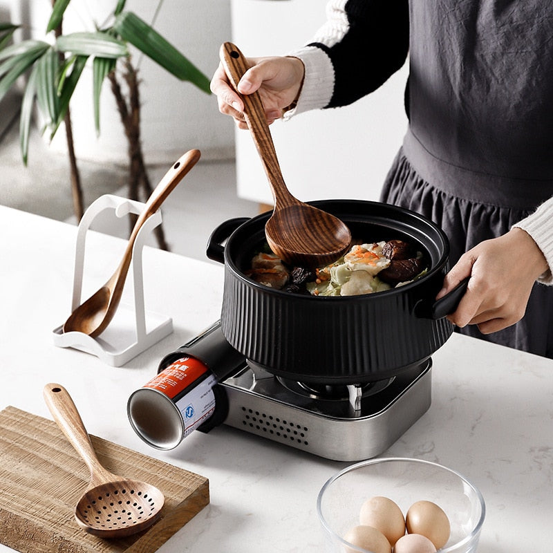 TEAK WOODEN UTENSIL SET