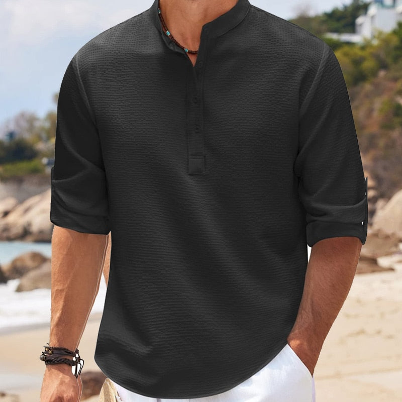 CHARLESTON CONTEMPORARY HENLEY SHIRT